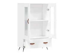 Aparador alto madera de ingeniería blanco 69,5x31x115 cm ES17227