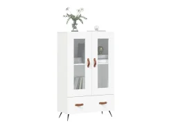 Aparador alto madera de ingeniería blanco 69,5x31x115 cm ES17227