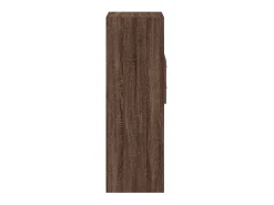 Aparador alto madera de ingeniería marrón roble 30x42,5x124 cm