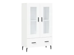 Aparador alto madera de ingeniería blanco 69,5x31x115 cm