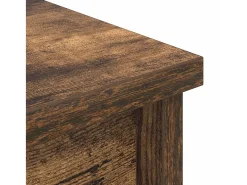 Aparador alto madera de ingeniería roble ahumado 70x35x180 cm
