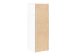 Aparador alto madera de ingeniería blanco 40x42,5x124 cm