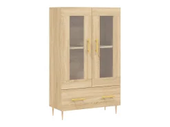 Aparador alto madera de ingeniería roble Sonoma 69,5x31x115 cm