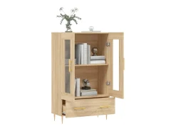 Aparador alto madera de ingeniería roble Sonoma 69,5x31x115 cm