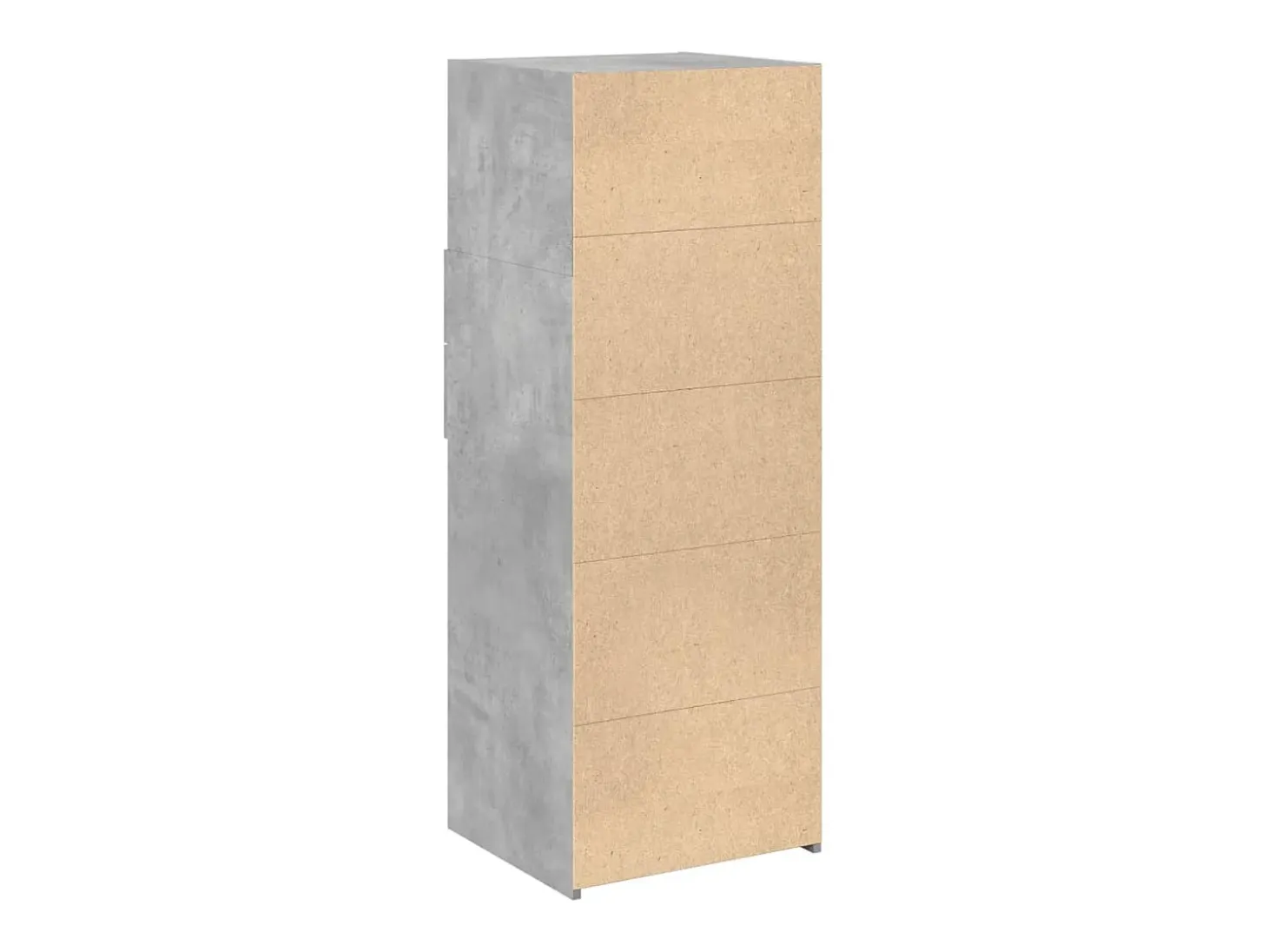 Aparador alto madera de ingeniería gris hormigón 45x42,5x124 cm