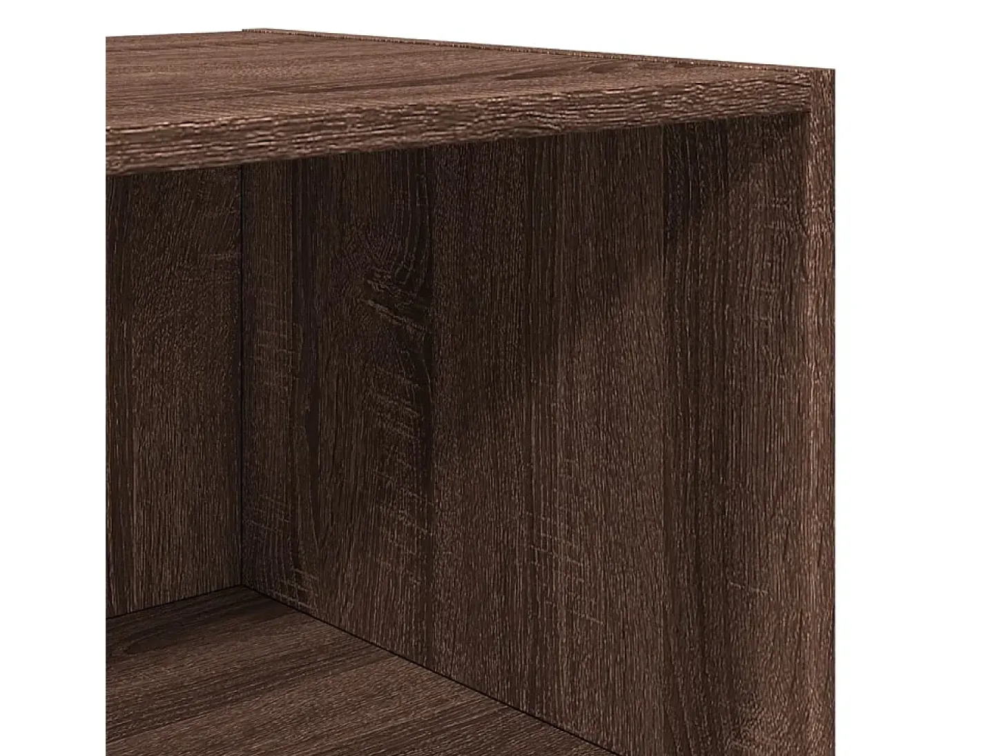 Aparador alto madera de ingeniería marrón roble 45x41x185 cm