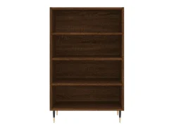 Aparador alto madera de ingeniería marrón roble 57x35x90 cm ES77707