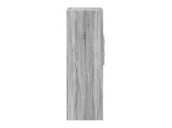 Aparador alto madera de ingeniería gris Sonoma 40x42,5x124 cm