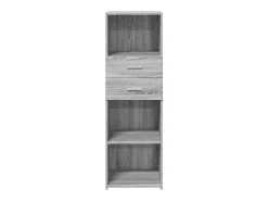 Aparador alto madera de ingeniería gris Sonoma 40x42,5x124 cm