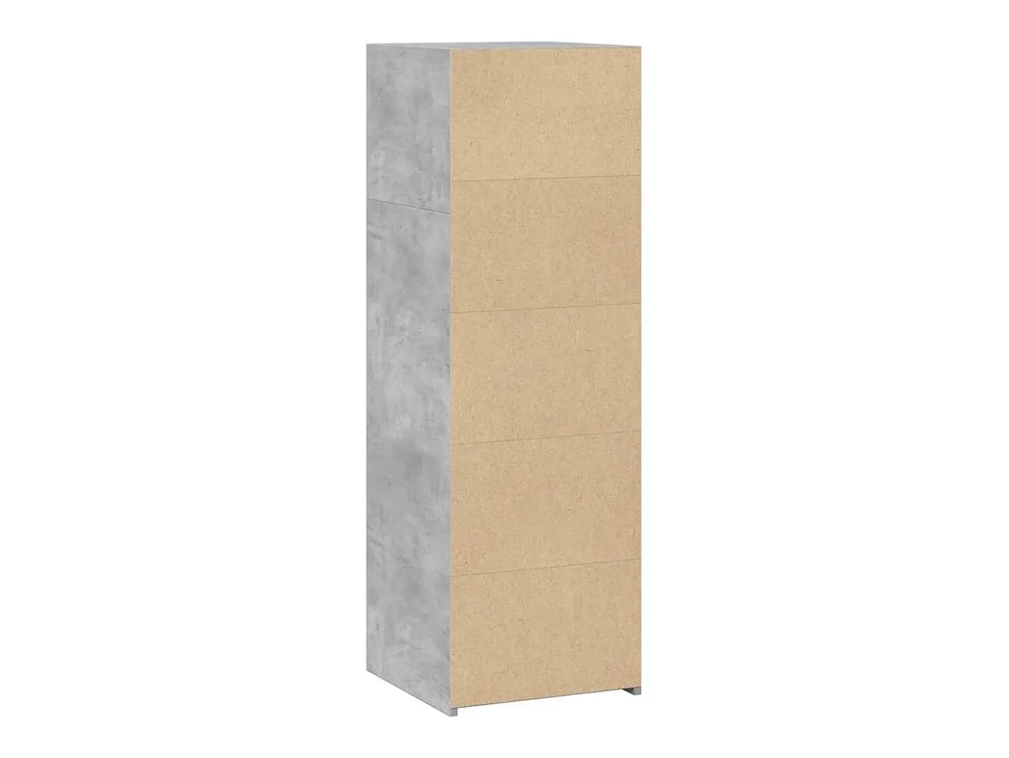 Aparador alto madera de ingeniería gris hormigón 40x41x124 cm