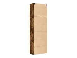 Aparador alto madera de ingeniería roble ahumado 80x42,5x249 cm