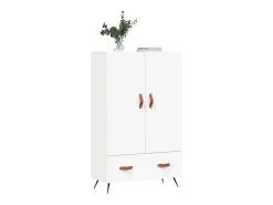 Aparador alto madera de ingeniería blanco 69,5x31x115 cm
