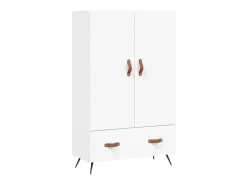 Aparador alto madera de ingeniería blanco 69,5x31x115 cm ES67157