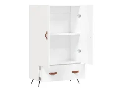 Aparador alto madera de ingeniería blanco 69,5x31x115 cm ES67157