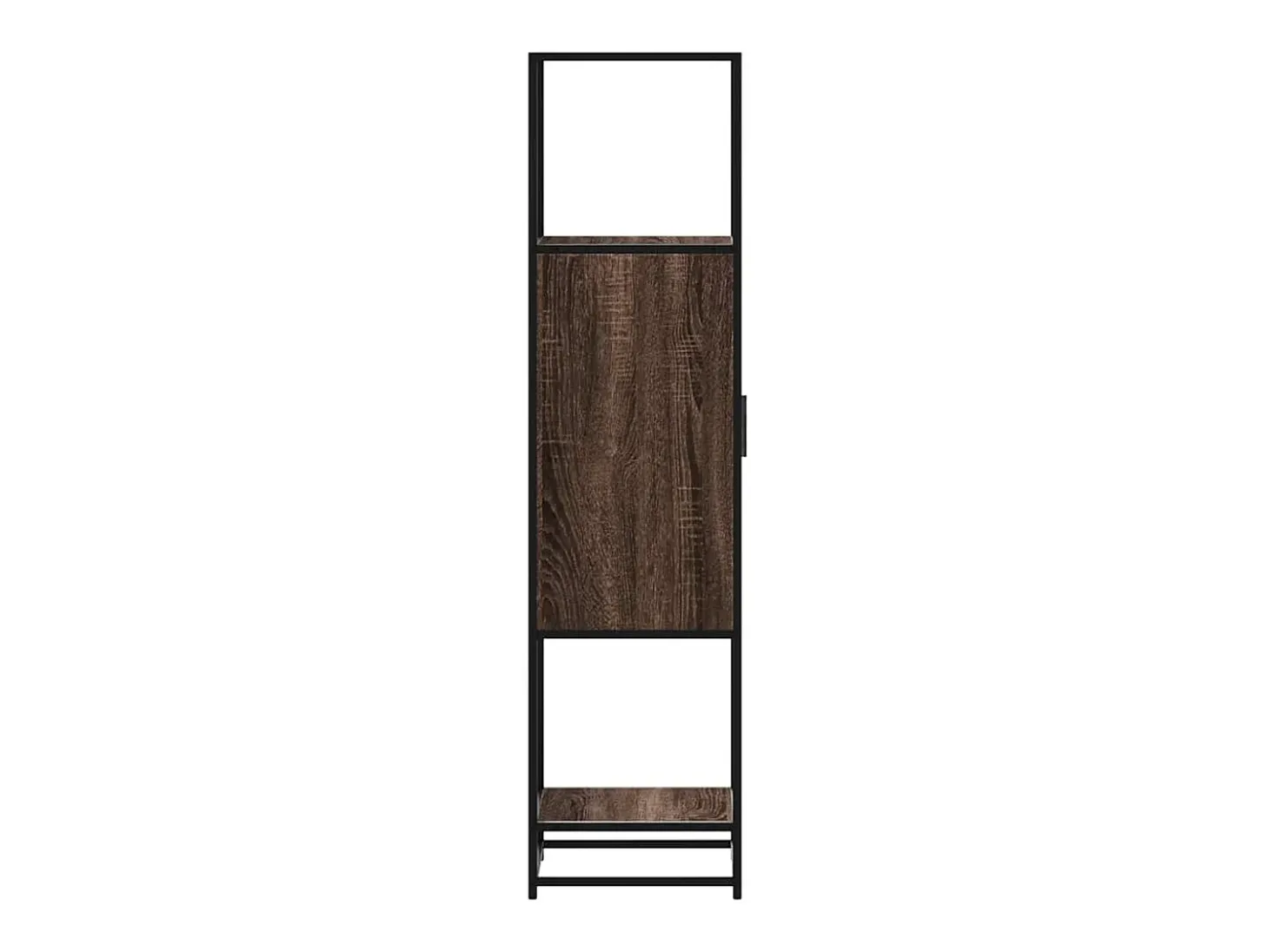 Aparador alto madera ingeniería marrón roble 35,5x35x139cm