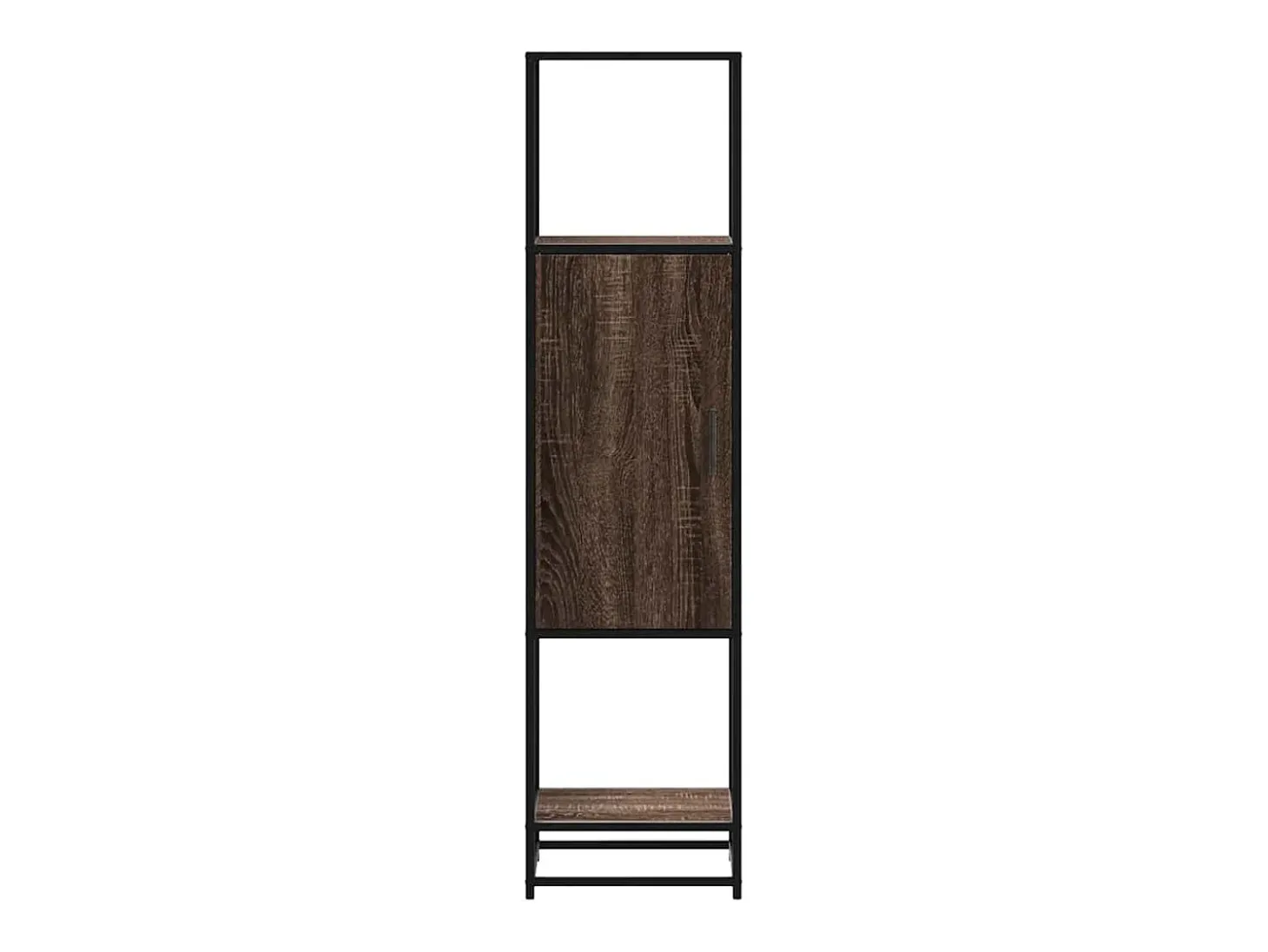 Aparador alto madera ingeniería marrón roble 35,5x35x139cm