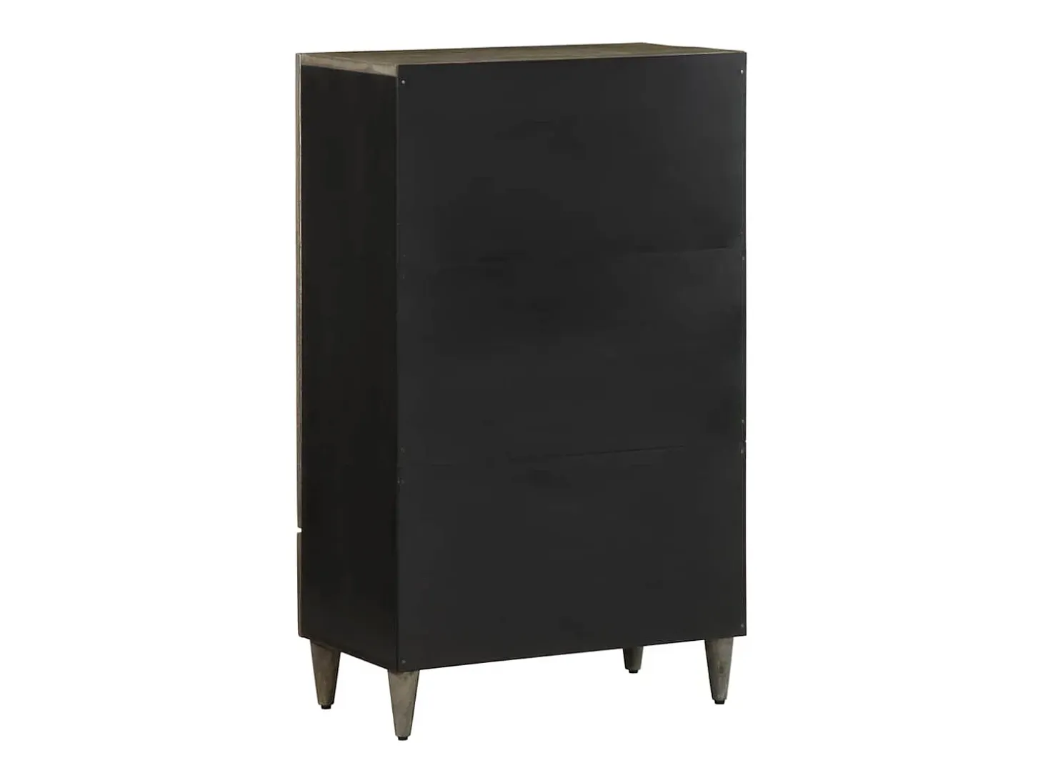 Aparador alto madera maciza de mango 60x33x100 cm