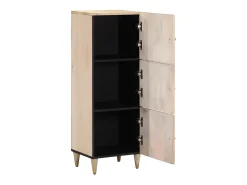Aparador alto madera maciza de mango 40x33x110 cm ES633929