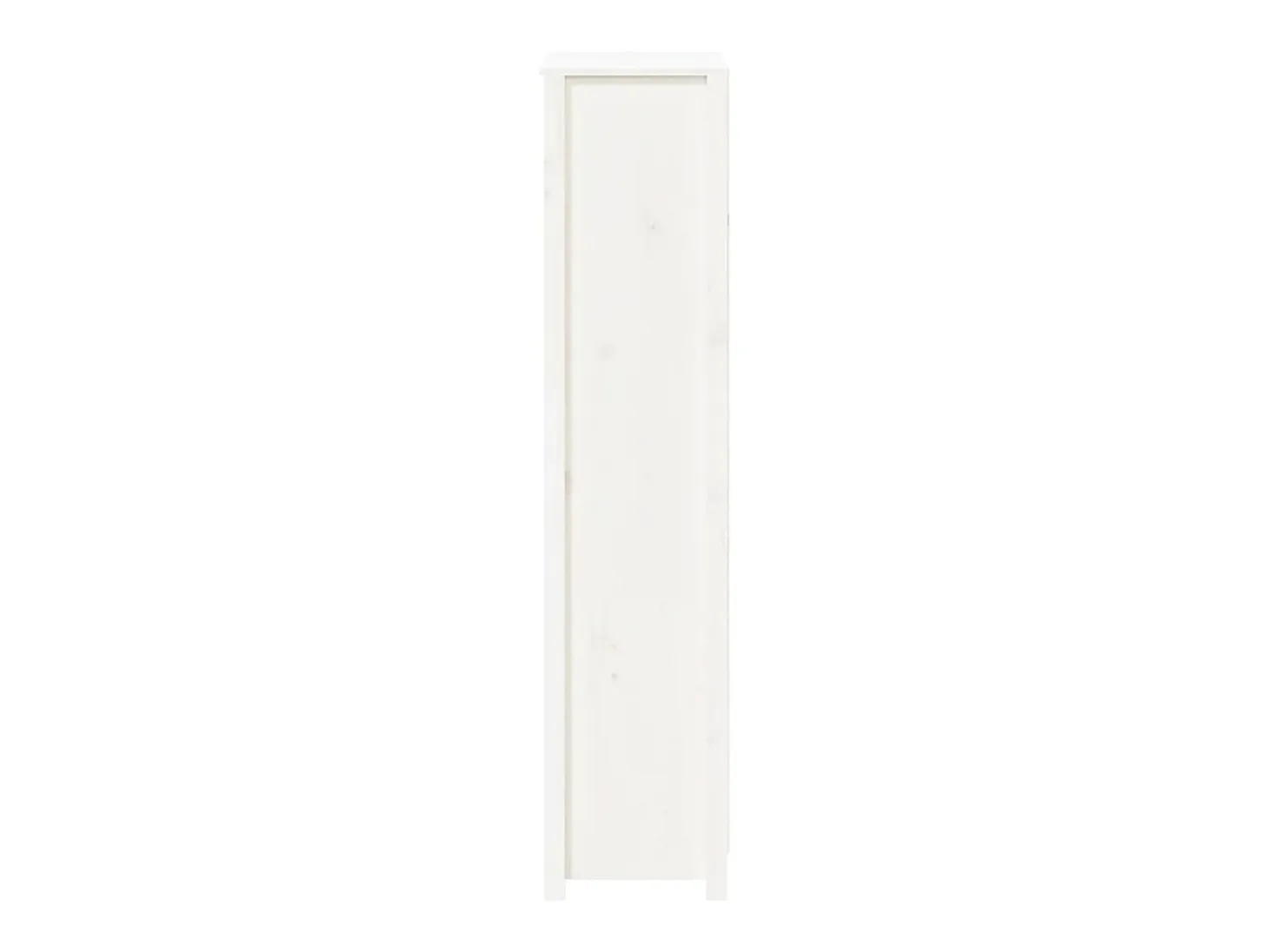 Aparador alto madera maciza de pino blanco 80x35x154 cm