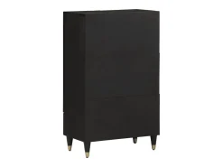 Aparador alto madera maciza de mango 60x33x100 cm