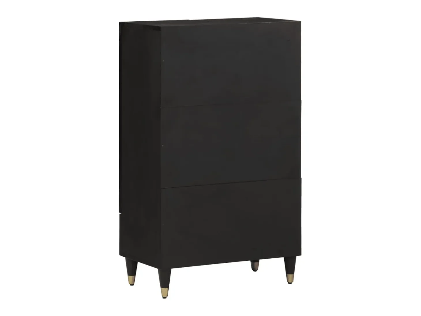 Aparador alto madera maciza de mango 60x33x100 cm