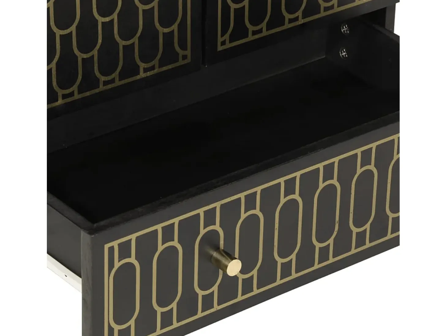 Aparador alto madera maciza de mango 60x33x100 cm