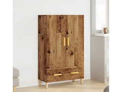 Aparador alto madera vieja 70x31x115 cm madera contrachapada