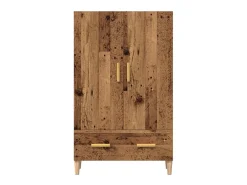 Aparador alto madera vieja 70x31x115 cm madera contrachapada