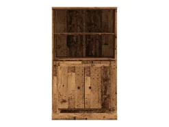 Aparador alto madera vieja 60x35,5x103,5 cm madera contrachapada