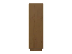 Aparador alto Marrón miel 37x34x110 cm Madera maciza de pino