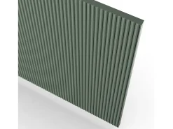 Aparador alto moderno con puertas canaleteadas Budapest - Verde oscuro