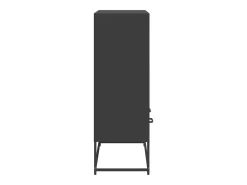 Aparador alto negro 68x39x111,5 cm acero