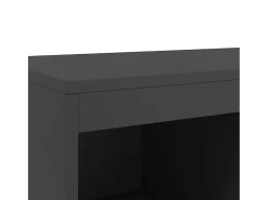Aparador alto negro 68x39x111,5 cm acero