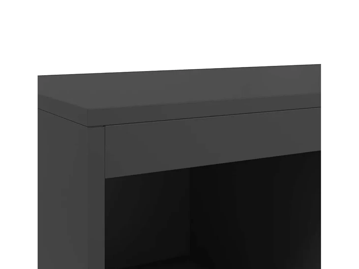 Aparador alto negro 68x39x111,5 cm acero