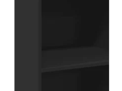 Aparador alto negro 45x41x124 cm madera contrachapada