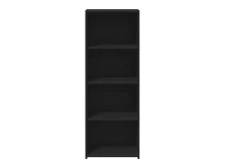 Aparador alto negro 45x41x124 cm madera contrachapada