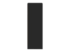 Aparador alto negro 45x41x124 cm madera contrachapada