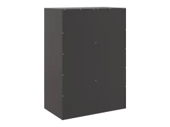 Aparador alto negro 67x39x95 cm acero
