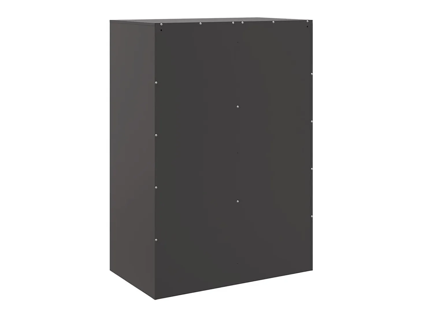 Aparador alto negro 67x39x95 cm acero