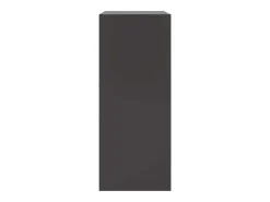 Aparador alto negro 67x39x95 cm acero
