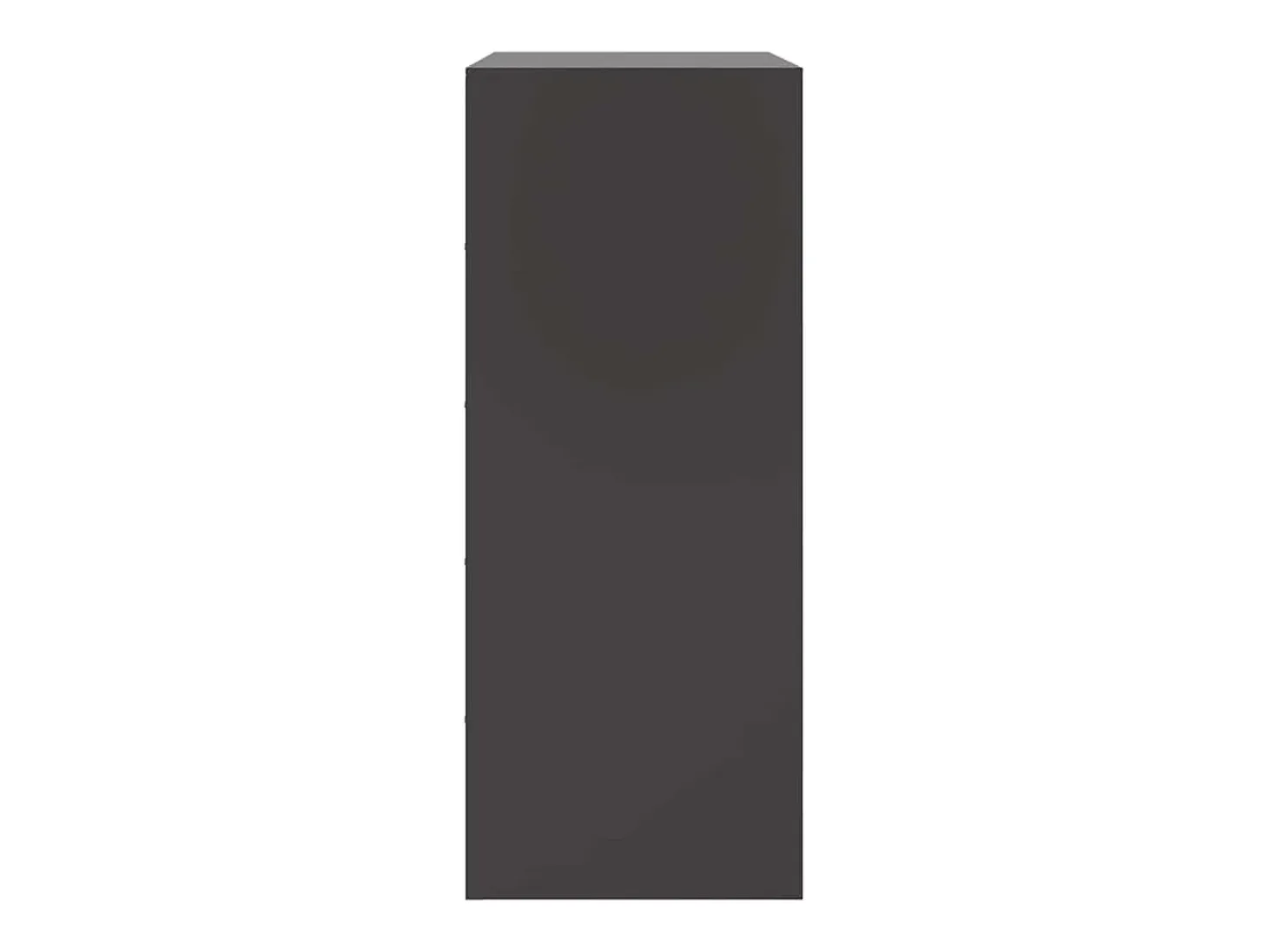 Aparador alto negro 67x39x95 cm acero