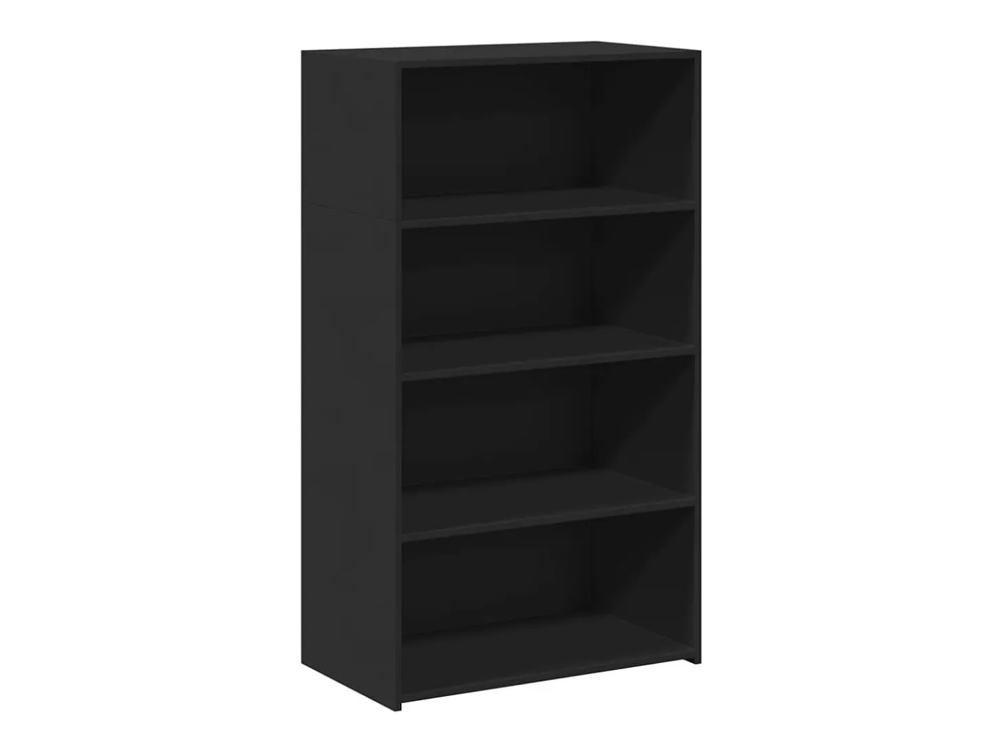 Aparador alto negro 70x41x124 cm madera contrachapada