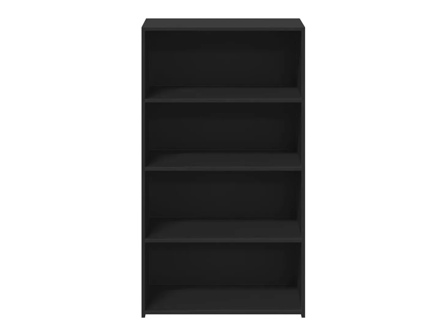 Aparador alto negro 70x41x124 cm madera contrachapada