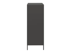 Aparador alto negro 68x39x103,5 cm acero