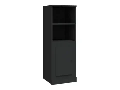 Aparador alto negro 36x35,5x103,5 cm madera de ingeniería