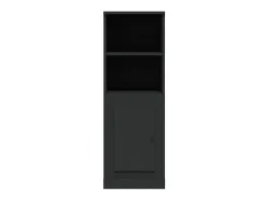 Aparador alto negro 36x35,5x103,5 cm madera de ingeniería