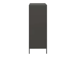 Aparador alto negro 68x39x103,5 cm acero