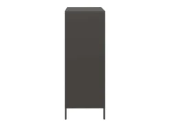Aparador alto negro 39x35x103,5 cm acero