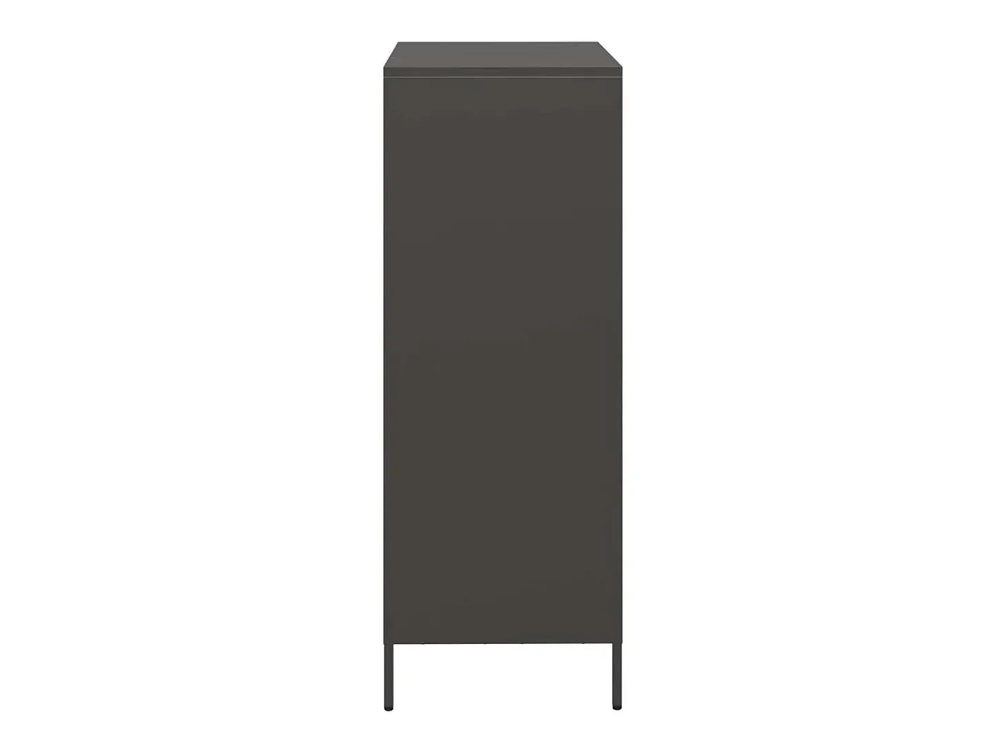 Aparador alto negro 39x35x103,5 cm acero