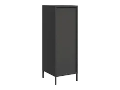 Aparador alto negro 39x35x103,5 cm acero